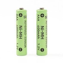 400mAh 니켈수소 AAA 충전지 2p세트 충전용건전지, 상세 참조