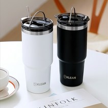 위클린 2in1 빨대품은 텀블러 600ml 750ml 900ml 추가빨대+세척솔+연결고리증정, 민트, 위클린 텀블러 900ml