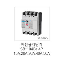 [서울산전주식회사] 산업용 배선용차단기 SB-104Ca 4P15A 14kA 경제형 차단기 MCCB 서울산전배선차단기