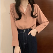 일찍이 봄 오버핏 상의 프렌치 고퀄리티 감각 화이트 와이셔츠 하프기장 긴소매 코트 클래식 쇼트 여자
