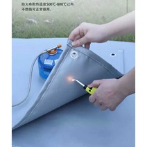 자동차 방화포 안전 용품 차량 전기자동차 화재 소화, 회색 실리콘 코팅 3X3미터
