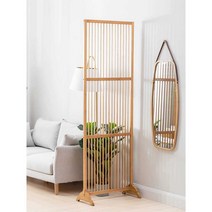 셀프가벽 우드 인테리어 칸막이 원목, 우드컬러 70x6x198cm 받침없는버전