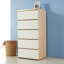 보루네오 하우스 아르메 레스트 600 5단 서랍장, 화이트 메이플