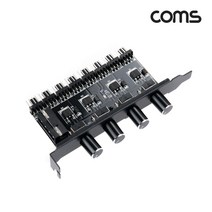 Coms 쿨러 팬 속도 조절기 IDE 전원 to 4P x 8 IH198, 본상품선택