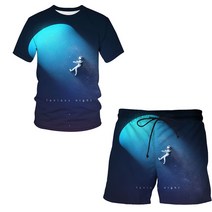 오토바이 우주복 방한복 배달우주복 스즈키복우주 궤도 아동용 반팔 정장 3D 프린팅 남성/여성 캐주얼 패, 19 CBT-3241jiaCBDK-1661