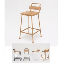 키높은 등받이 오마카세 초밥 1인의자 체어-4색 상담 홈바 빠텐 계산대 bar, 블랙