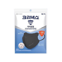 크리넥스 KF80 라이트핏 마스크 대형 1매(블랙), 1개입