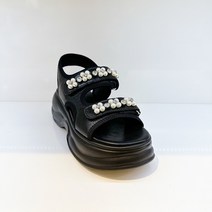 오브엠 여성 6CM 찍찍이 통굽 샌들 A(F21SC012A)