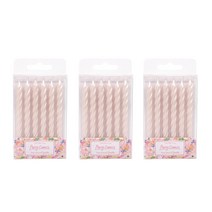 유어캔들 메탈릭 생일초 + 홀더 세트, 펄핑크, 18세트