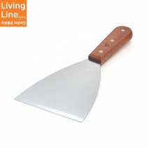 Kitchen 철판 스페치 스텐 뒤집게 우든 손잡이 뒤집개 철판 볶음밥 뒤지게 헤라, 우든삼각헤라