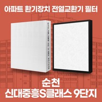 순천 신대중흥S클래스 9단지 아파트 환기 전열교환기 필터 H13등급, 기본세트(헤파1+프리2)
