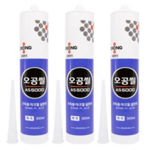 오공 오공씰 건축용 아크릴 실란트 백색 AS5000 300ml, 15개