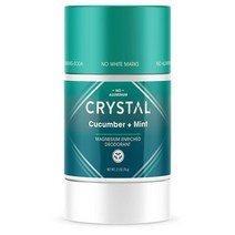 CRYSTAL 마그네슘 솔리드 스틱 천연 데오도란트 무자극 알루미늄 프리 데오도란트남성 및 여성용 안전하고 효과적으로 냄새 제거 베이킹 소다 오이 민트 2.5온스2개 팩, [03] 오이 + 민트, [01] 1팩