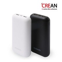 크레앙 울트라부스트 PD 퀵차지 보조배터리 20000mAh, CREBATQPDULTX7, 블랙