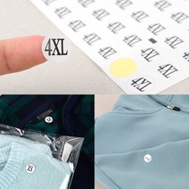 옷 사이즈 스티커 옷가게 원형 스티커 60P