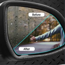 봉고3 발수기능 사이드미러 방수필름 나노코팅 백미러, 1개, 외부 발수필름-대 30x35cm