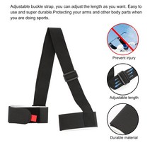 1pcs 스키 가방 조정 가능한 폴 숄더 핸드 캐리어 래쉬 핸들 스트랩 포터 후크 루프 보드 나일론 보호