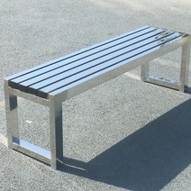 스테인리스 벤치 의자 야외 카페 식당 흡연실 체어, 1200x400x450mm