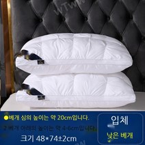 5성급 호텔 배게 침구 2개 세트 편안한 숙면 마약 기절 목디스크 도움 퀄팅 다운 포근한 고급 모던 메모리솜 쫀쫀푹신 솜 푹잠 필로우 가성비 부모님 크리스마스 선물 추천, 트위스트 화이트 입체 [낮은 베개] 싱글 팩