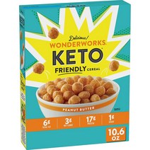 키토 케토 씨리얼 원더웍스 프렌들리 시리얼 땅콩 버터 10.6온스 박스, 초콜렛