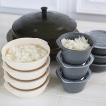 쿡앤밥 심플 모노쿡 밀폐용기 세트, 1세트, 모노쿡 대형(그레이)8P