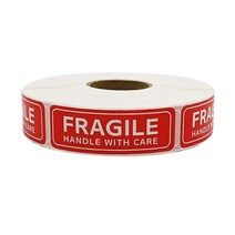 대용량 취급주의 스티커 파손주의 안전배송 택배 배달 포장 박스 라벨 영문 약1000매