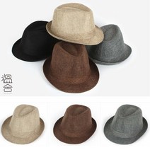 무지 남자 여자 신사 중절모 페도라 중년 할아버지 파마나햇 모자