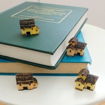 [iswas] [NaturH] 초가집 미니어쳐 4set, 색상:단품