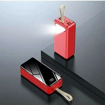 초대용량 고속 보조배터리 캠핑용 차박 100000mAh, [빨간색 100000mAh] 급속충전