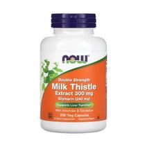3병 Now Foods 나우푸드 더블스트렝스 실리마린 밀크시슬 추출물 300MG 200정 SILYMARIN MILK THISTLE, 3개