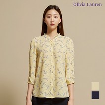 [올리비아로렌] [올리비아로렌] 플라워프린트 페미닌 블라우스_VOCNLWM3271