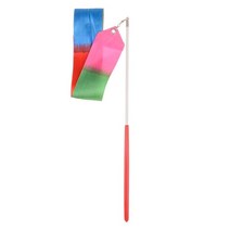 성인 리듬체조리본 그립감 좋은 리본막대1/2m 체조 색 리본 체육관 리듬 장비 댄스 발레 스 트리머 훈련 도, 화려한 1m