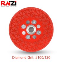 그라인더날 유리절단 커팅디스크 Raizi-100/115/125mm 다이아몬드 커팅 디스크 M14 앵글 그라인더 플랜지 포함 대리석 콘크리트 세라믹 타일 커트 원형 톱 블레이드, [03] 125 mm, [01] M14 Thread, [02] Fine