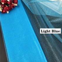 48 cm * 5 m 웨딩 장식 organza 커튼 스노우 원사 거즈 요소 깎아 지른 크리스탈 실크 꽃 투투 아치 파티 용품 8zsh015, 48CMX10M-SH015-1_4, light blue_8