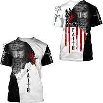 예수님 그리스도 PLstar Cosmos Christian olic Jesus R Streetwear 3DPrint Summer Casual Funny T-shirts, 12 T-shirts_02 S