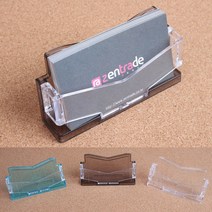 1단 디자인 명함꽂이 아크릴꽂이 쇼케이스 스탠드꽂이 명함꽂이 펜꽂이 명함케이스 POP꽂이, 검정