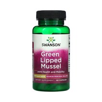 스완슨 초록입홍합 냉동건조 500mg GreenLippedMussel 60캡슐, 1팩, 60정