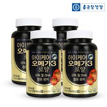 종근당건강 아이케어 오메가3 로얄 혈행개선 눈건강 항산화 3중복합기능 비타민E, 90정, 4개