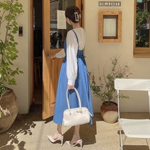 코코블랑 코니 데님뷔스티에원피스+블라우스set(긴팔)