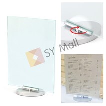 아크릴 양면 A4 회전 꽂이 네일샵메뉴판 네일아트가격표