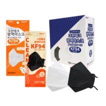 국산 크린테크 어린이 소형 KF94마스크 100매, 화이트