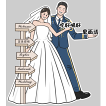 주문제작 장식 표지판 연회 입구 환영 카드 결혼선물로 좋은 웨딩등신대 하객포토존 / 포토테이블, 170cm
