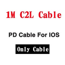 QC3.0 충전기 60W PD 다기능 USB C 타입 고속 충전 삼성 호환 샤오미 레드미 애플 아이폰 14 13 12 핸드폰 지원, [04] 1M C2L