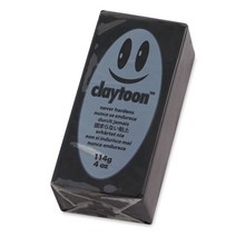 전문가용 유점토 클레이툰 114g Van Aken / Claytoon, 검정(Black)