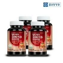 [종근당건강] 멀티케어 오메가3 프리미엄 4병(12개월분), 단품, 단품