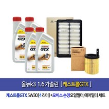 All New k3(BD)1.6 Gasoline-올뉴k3(BD)1.6가솔린 캐스트롤GTX(4L) 엔진오일세트2M000-F2000, 5w30