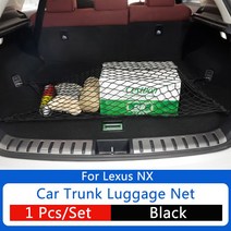 QHCP 자동차 뒷 트렁크 네트 주최자 보관 가방 수하물 나일론 메쉬화물 Lexus NX200 300 RX300 450H ES200 인테리어 액세서리, 보여진 바와 같이, NX 블랙의 경우