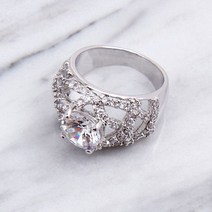 [천삼백케이] [알반지] 볼륨 925 실버 포인트 반지