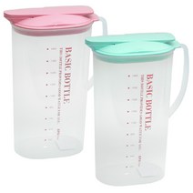 PGM1*^몰문일 원터치 물병 2.3L 투명 물통 가정 식당 냉장고^*1췤pgm, *^^옵션*^핑크