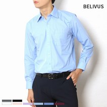 빌리버스 남성 긴팔 셔츠 BSH191 무지 정장 카라 일반핏 남방